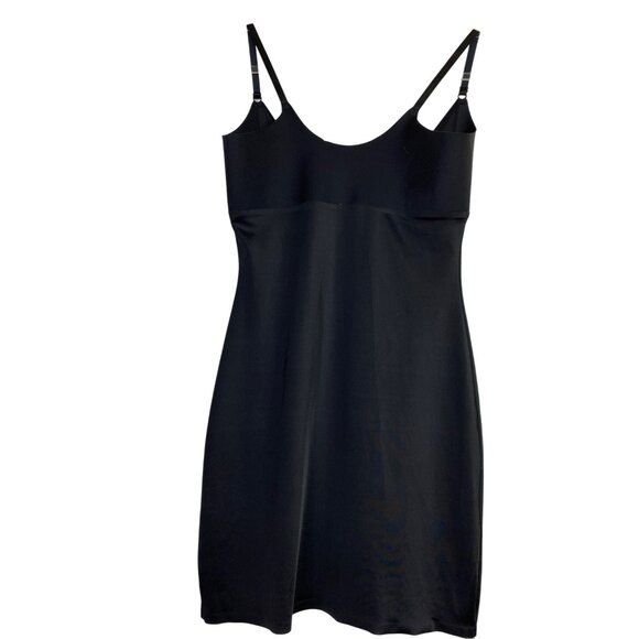 Black Slip Dress XL Simply‎ Perfect By Warners Shapewear Sexy Bodycon Smoothing - Picture 2 of 6